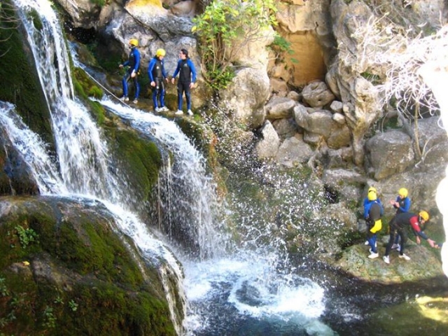 disfrutando del barranco 